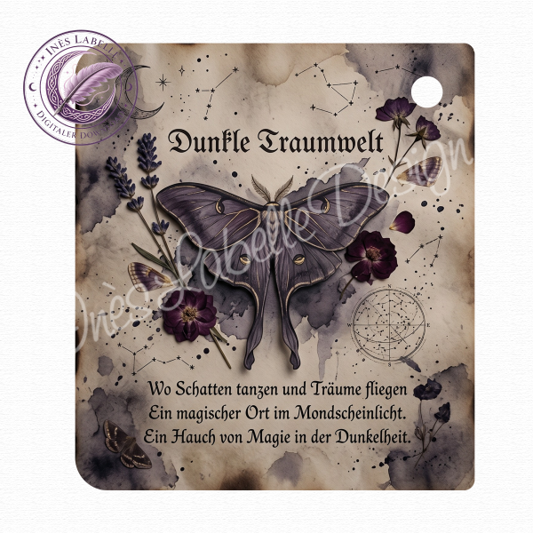 Kobo Libra Colour Inlay | "Traumwelt" | Digitaler Download | Printable Insert for Clear Case