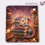 Kobo Libra Colour Inlay | "Buchdrachen" | Digitaler Download | Printable Insert for Clear Case (2)